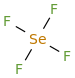 Selenium tetrafluoride molecular structure