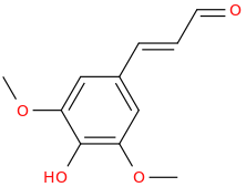 Sinapaldehyde molecular structure