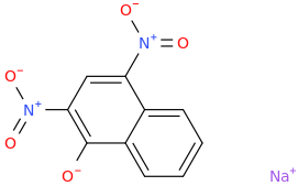 Sodium 2,4-dinitronaphtholate molecular structure