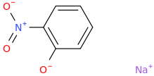 Sodium 2-nitrophenolate molecular structure
