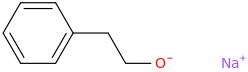Sodium 2-phenylethanolate molecular structure