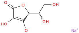 Sodium ascorbate molecular structure