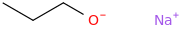 Sodium propanolate molecular structure
