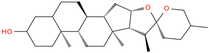 Spirostan-3-ol molecular structure