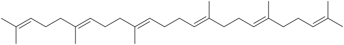 Squalene molecular structure