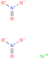 Strontium nitrate molecular structure
