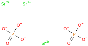 Strontium phosphate molecular structure