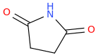 Succinimide molecular structure