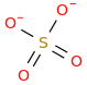 Sulfate molecular structure