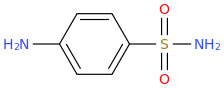 Sulphanilamide molecular structure