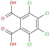 TETRACHLOROPHTHALIC ACID molecular structure