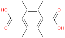 TETRAMETHYLTEREPHTHALIC ACID molecular structure