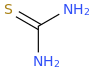 THIOUREA molecular structure
