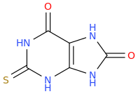 THIOURIC ACID molecular structure