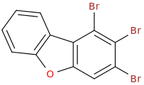 TRIBROMODIBENZOFURAN molecular structure