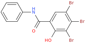 TRIBROMOSALICYLANILIDE molecular structure