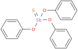 TRIPHENYLTHIOANTIMONATE molecular structure