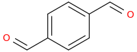 Terephthalaldehyde molecular structure