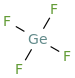Tetrafluorogermane molecular structure