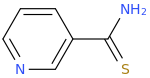 Thionicotinamide molecular structure