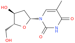 Thymidine molecular structure
