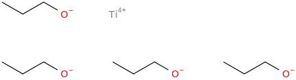 Titanium tetrapropanolate molecular structure