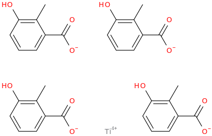 Titanium(4+) cresolate molecular structure