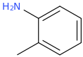 Toluidine molecular structure