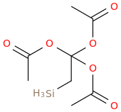 Triacetoxyethylsilane molecular structure