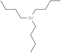 Tributyltin molecular structure
