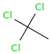 Trichloroethane molecular structure