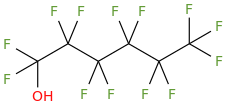 Tridecafluorohexan-1-ol molecular structure