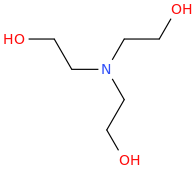 Triethanolamine structure