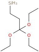 Triethoxypropylsilane molecular structure