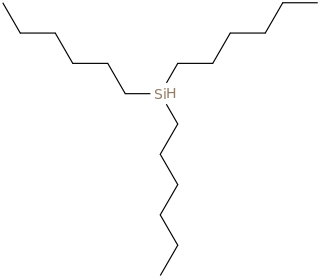 Trihexylsilane molecular structure