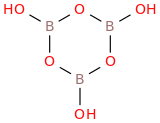 Trihydroxyboroxine molecular structure
