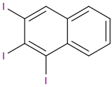 Triiodonaphthalene molecular structure