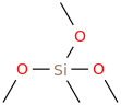Trimethoxy(methyl)silane molecular structure