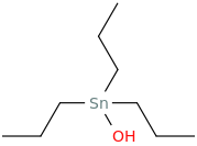 Tripropylhydroxystannane molecular structure