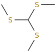 Tris(methylthio)methane molecular structure