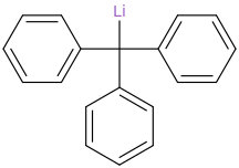 Trityllithium molecular structure