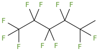 Undecafluorohexane molecular structure
