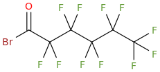 Undecafluorohexanoyl bromide molecular structure