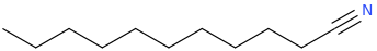 Undecanonitrile molecular structure