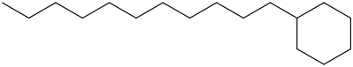 Undecylcyclohexane molecular structure