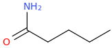 Valeramide molecular structure