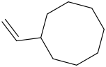 Vinylcyclooctane molecular structure