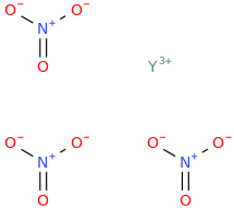 Yttrium trinitrate molecular structure