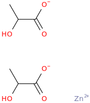 ZINC LACTATE molecular structure