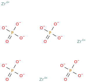 ZIRCONIUM PHOSPHATE molecular structure